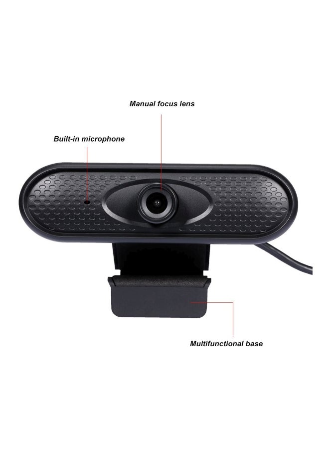 HD USB Clip-On Webcam Black - Image 2