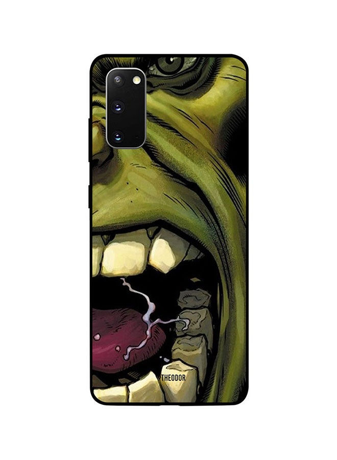 غطاء حماية واق لهاتف سامسونج جالاكسي S20 أخضر/أسود/وردي