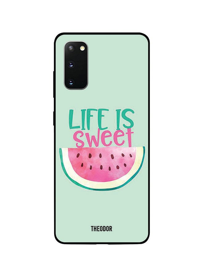 Theodor Protective Case Cover For Samsung Galaxy S20 Green/Pink/Beige