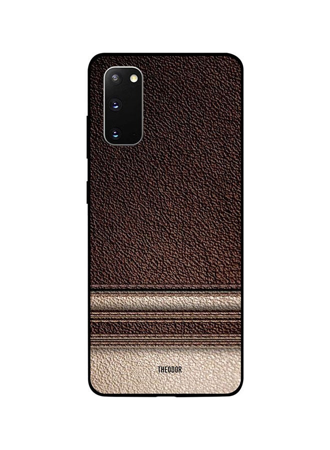 Theodor Protective Case Cover For Samsung Galaxy S20 Brown/Beige