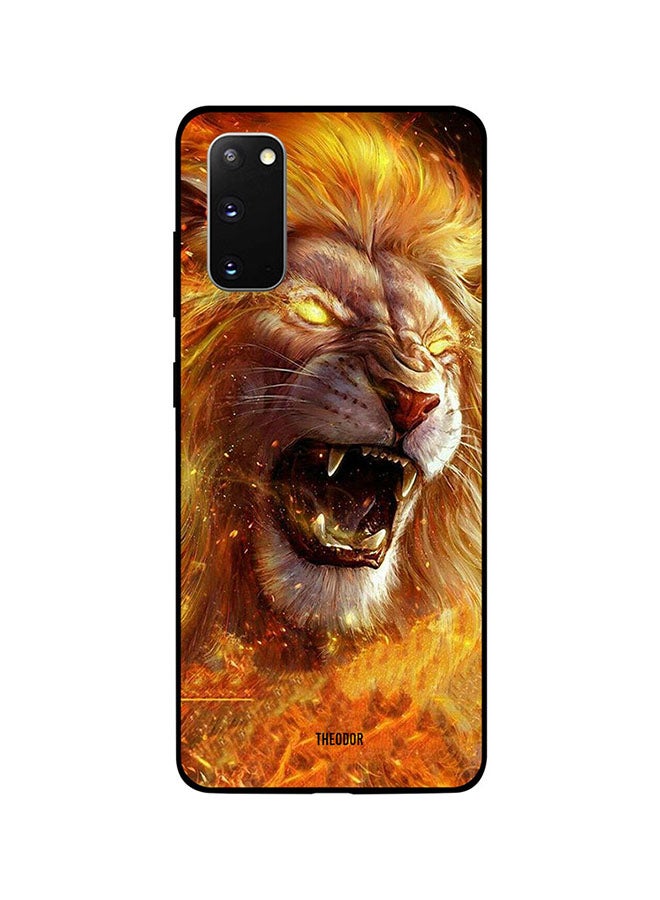 Theodor Protective Case Cover For Samsung Galaxy S20 Fire Orange