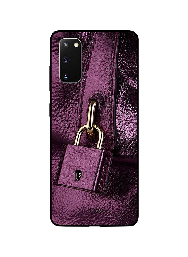 ثيودور غطاء حماية واق لهاتف سامسونج جالاكسي S20 قرمزي داكن