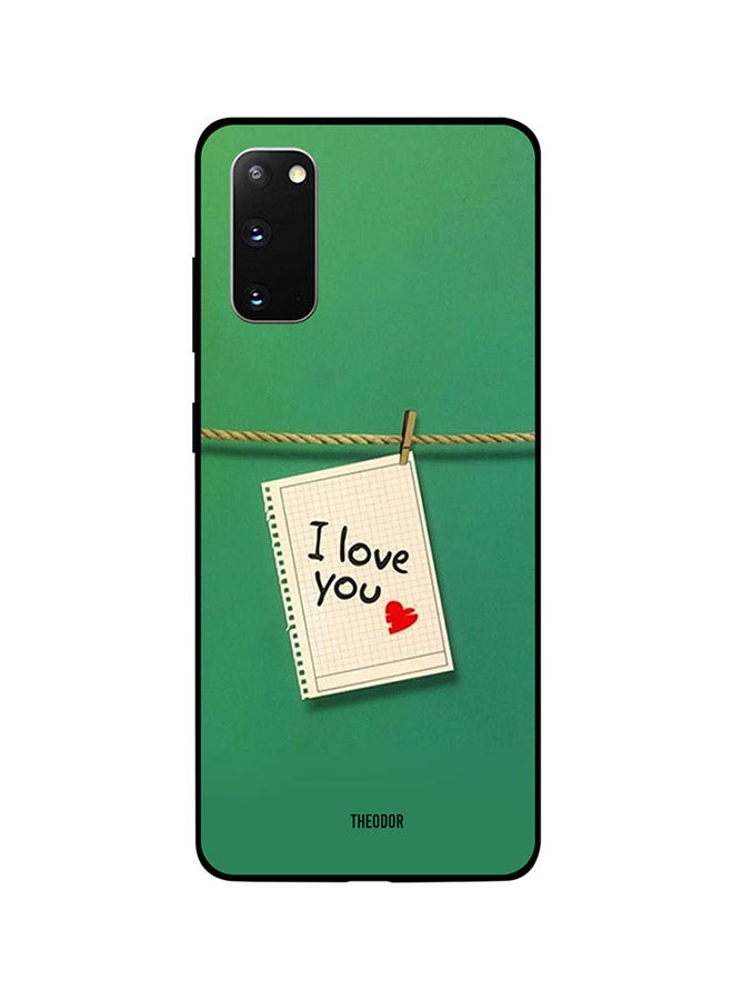 Theodor Protective Case Cover For Samsung Galaxy S20 Green/White/Black