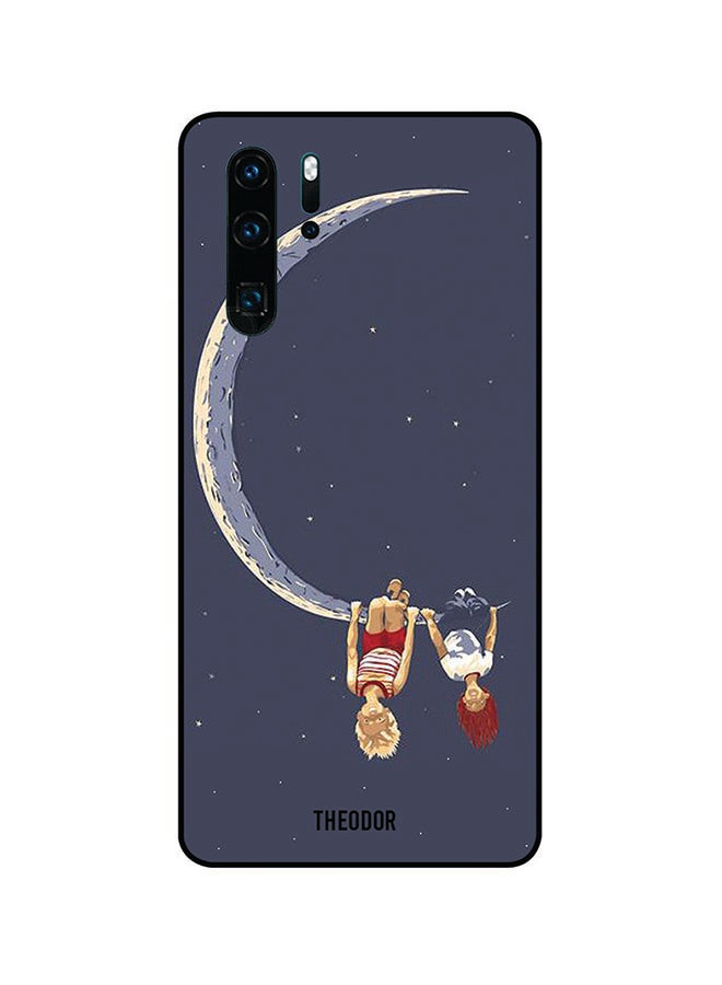 ثيودور غطاء حماية واق لهاتف هواوي P30 برو أزرق / أحمر / بني - Image 1