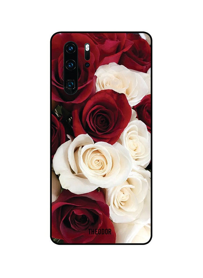 ثيودور غطاء حماية واق لهاتف هواوي P30 برو أحمر/أبيض - Image 1
