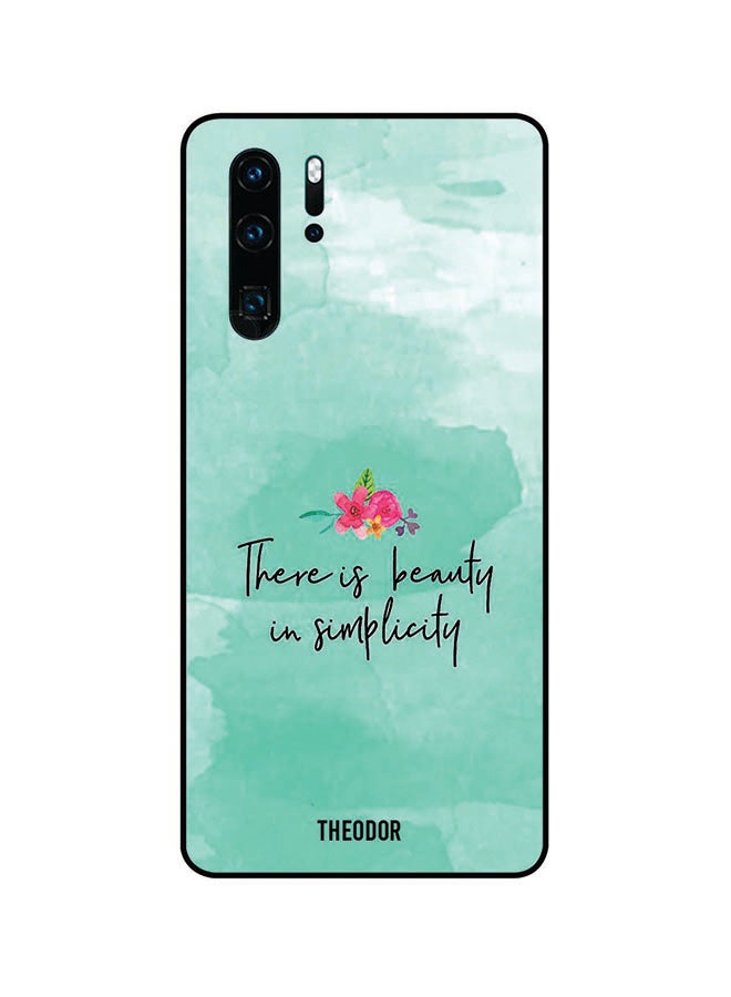 ثيودور غطاء حماية واق لهاتف هواوي P30 برو أخضر/أبيض/وردي - Image 1