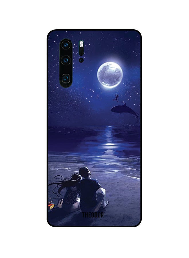 ثيودور غطاء حماية واق لهاتف هواوي P30 برو أزرق/أسود/أبيض - Image 1