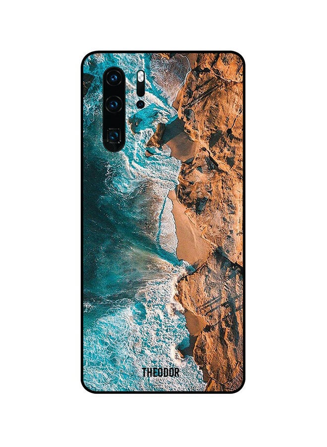 Theodor Protective Case Cover For Huawei P30 Pro Blue/Brown - Image 1