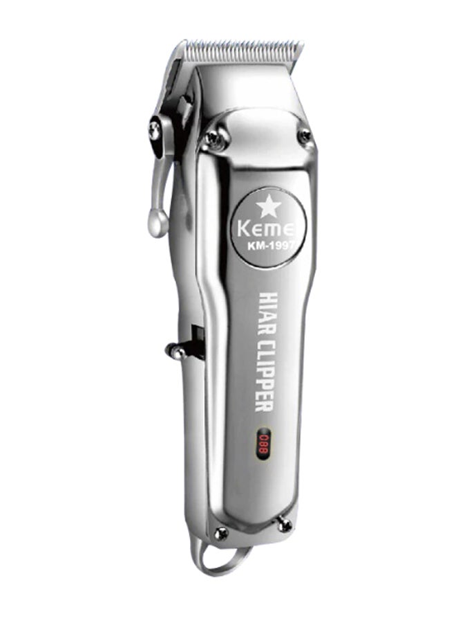 Professional Rechargeable Hair Clipper Silver