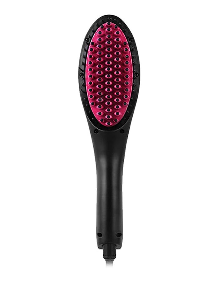 Electric Power Hair Straightening Brush Black/Pink