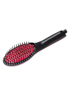 Magic Straight Hair straightener Brush Comb Black/Pink