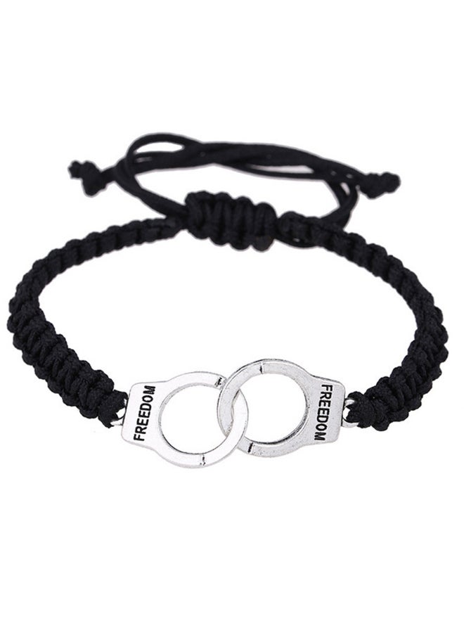 Beauenty Erkek Bileklik Punk Braided Handcuffs Bracelet  - Image 1