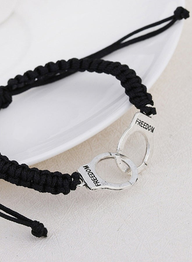 Beauenty Erkek Bileklik Punk Braided Handcuffs Bracelet  - Image 2