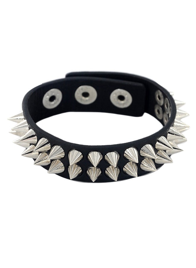 Beauenty Delicate Cuspidal Spikes Rivet Cone Stud Cuff Bracelet  - Image 1