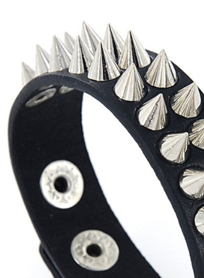 Beauenty Delicate Cuspidal Spikes Rivet Cone Stud Cuff Bracelet  - Image 2