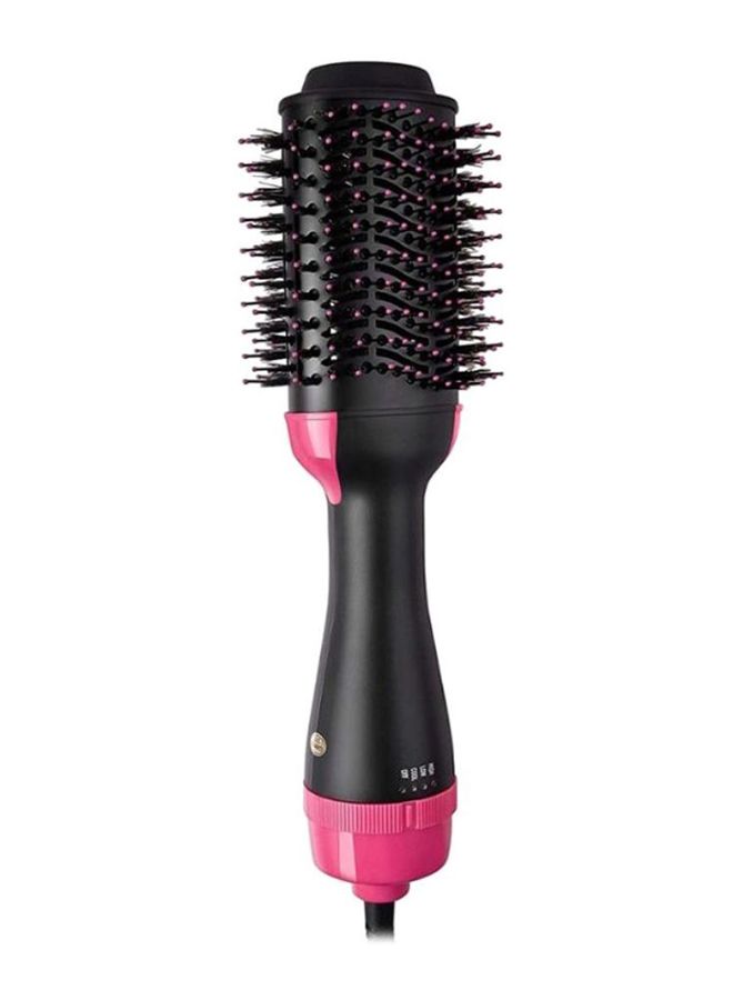 2-In-1 Hot Air Volumizer Hair Brush Black/Pink