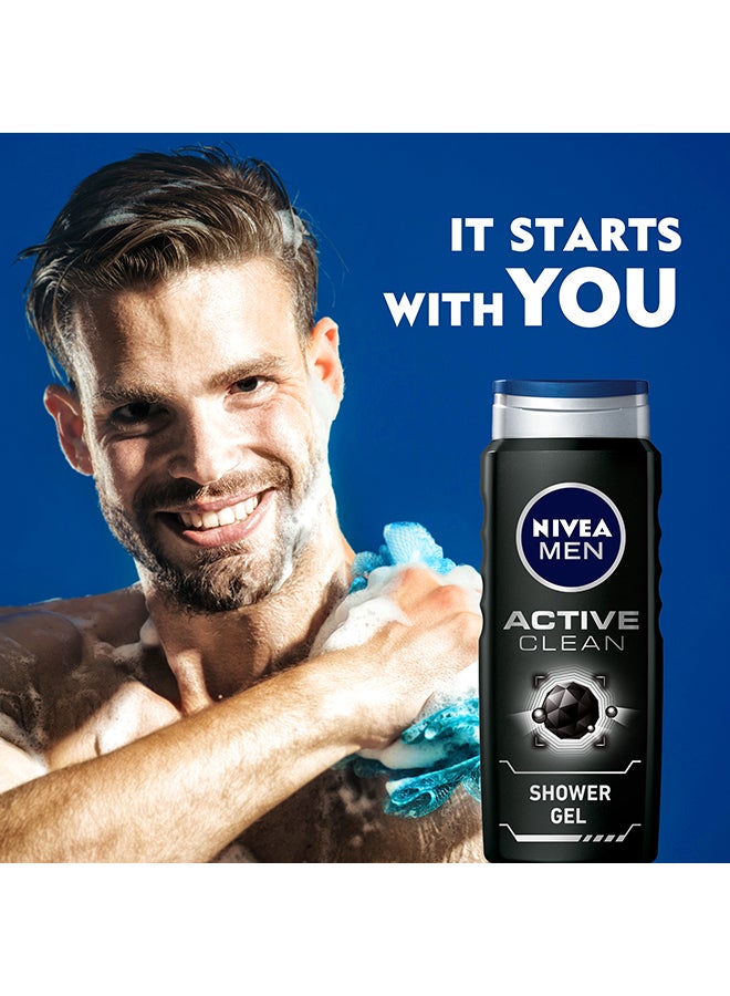Nivea Acive Clean Shower Gel 500ml  - Image 2