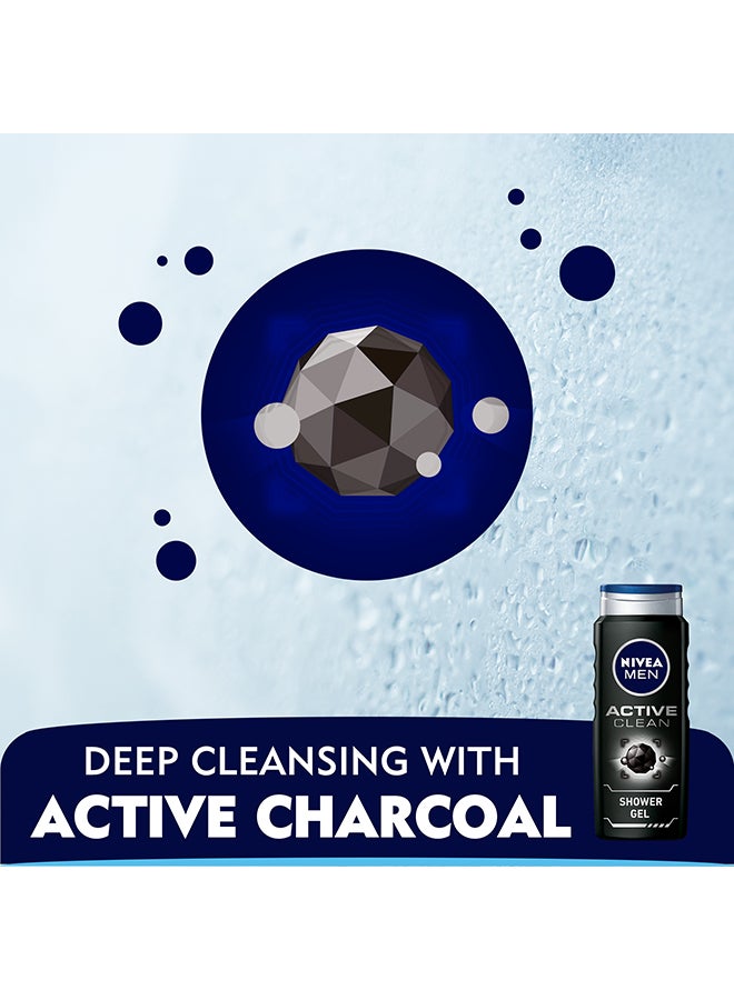 Nivea Acive Clean Shower Gel 500ml  - Image 3