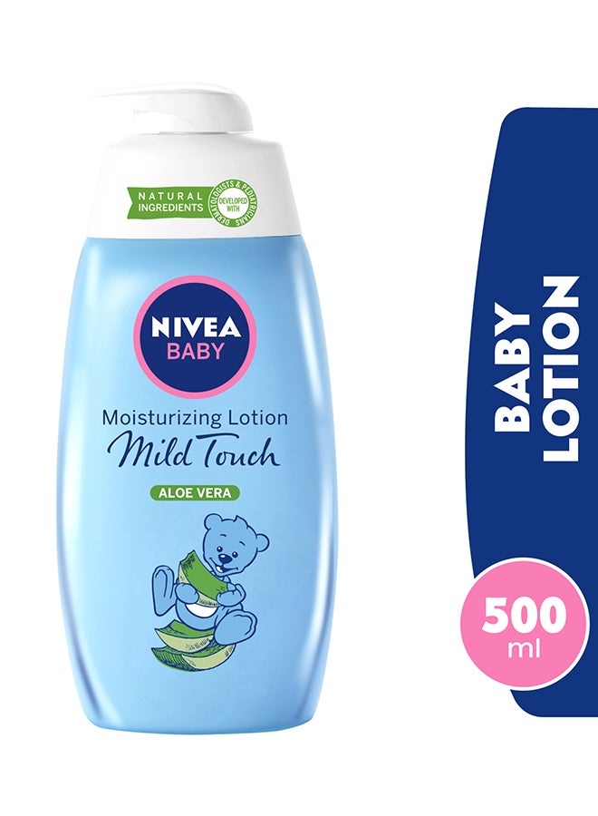 Nivea Baby Mild Touch Moisturizing Lotion, Aloe Vera, 500ml - Image 2