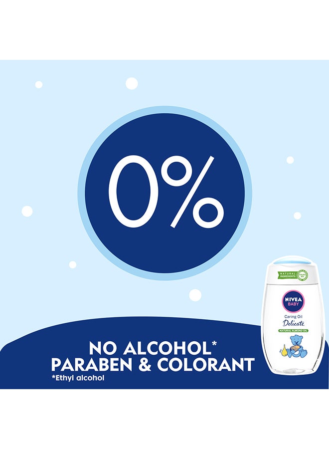 Nivea Baby Caring Oil Delicate 200 ml  - Image 4