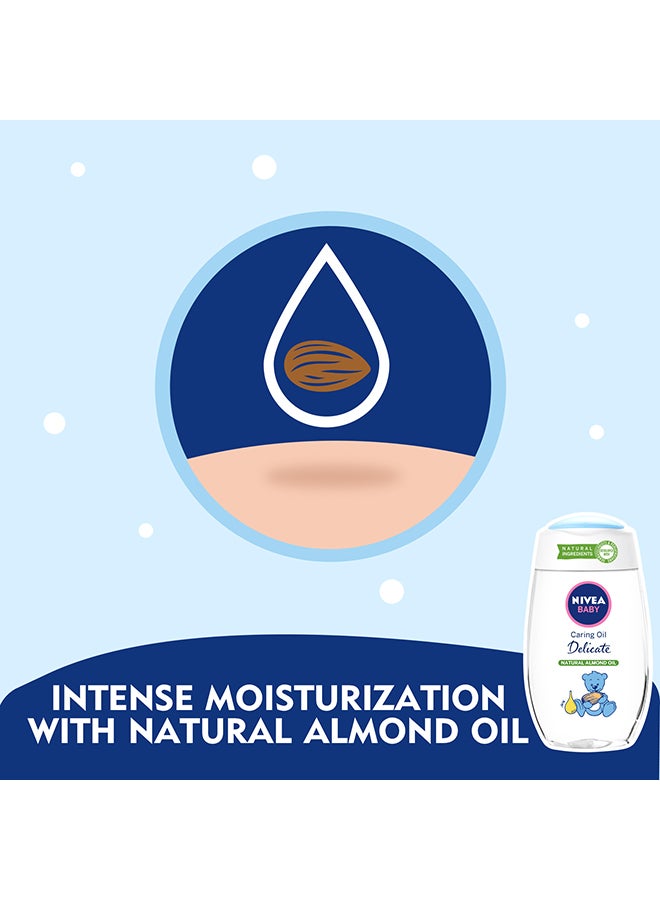 Nivea Baby Caring Oil Delicate 200 ml  - Image 5