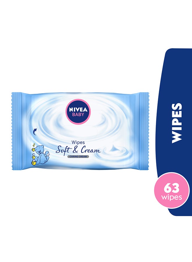 Nivea - 63-Piece Soft & Cream Baby Wipes - Image 1