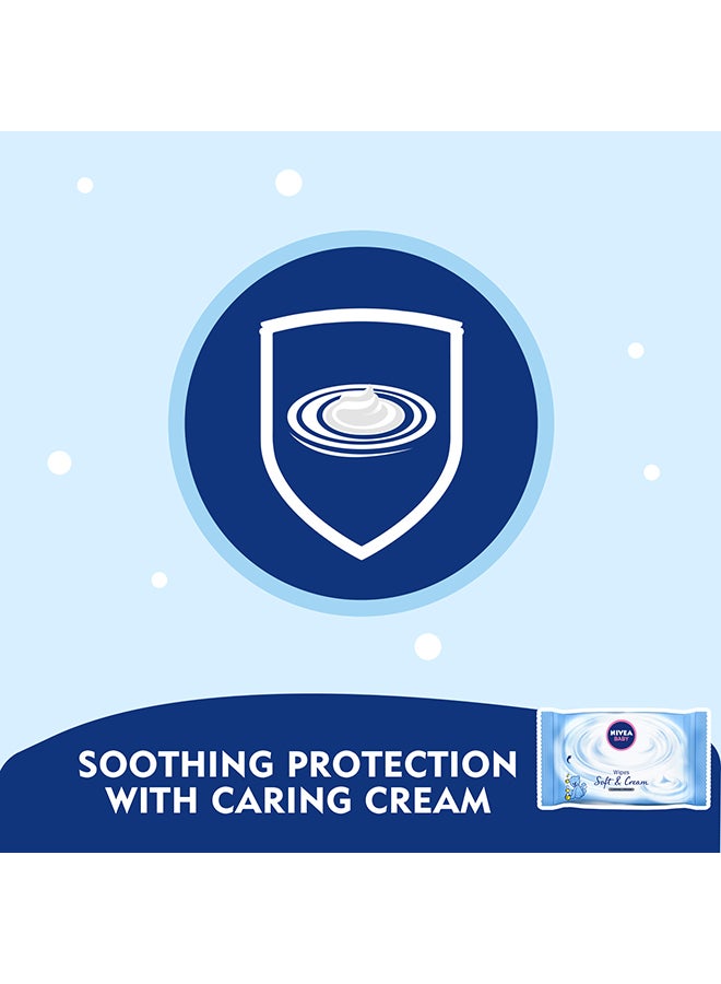 Nivea - 63-Piece Soft & Cream Baby Wipes - Image 1
