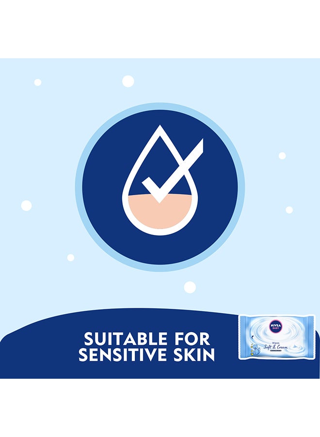 Nivea - 63-Piece Soft & Cream Baby Wipes - Image 1