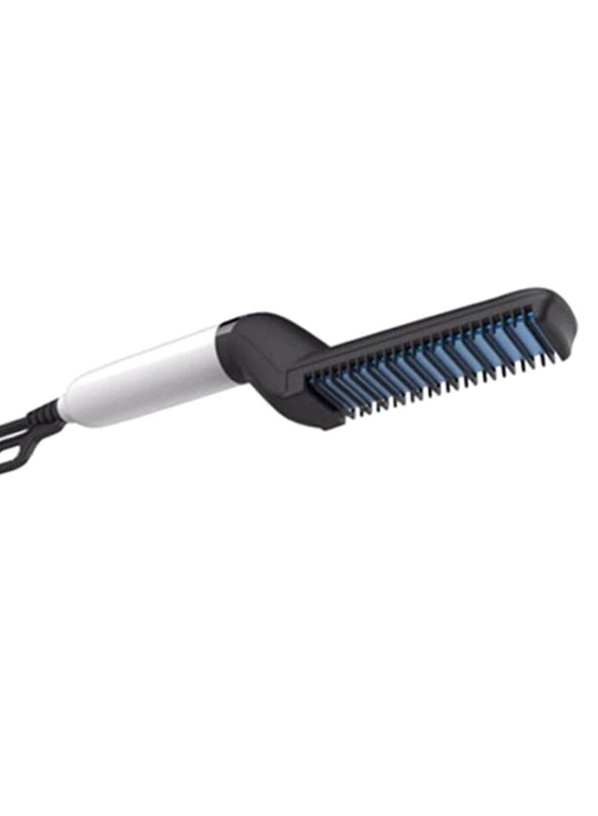 2-In-1 Multifunctional Beard Hair Straightener Comb Black/White/Blue - Image 2