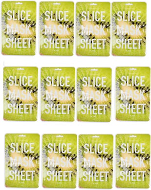 12-Piece Kiwi Slice Mask Sheet 20ml