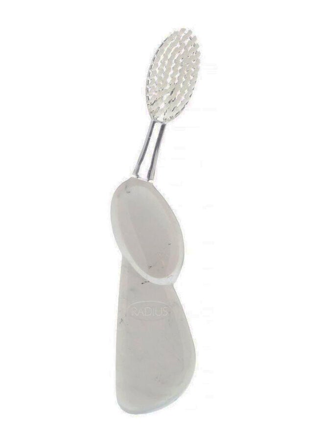 Radius Soft Big Right Hand Toothbrush Clear/White - Image 1