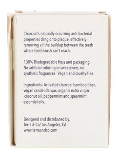 Terra & Co. Bamboo Charcoal Brilliant Dental Floss Black 32yard  - Image 2
