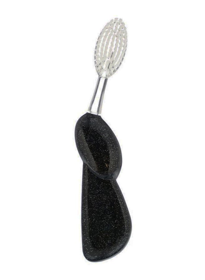 Radius Soft Big Right Hand Toothbrush Sparkle Black/Clear/White - Image 1