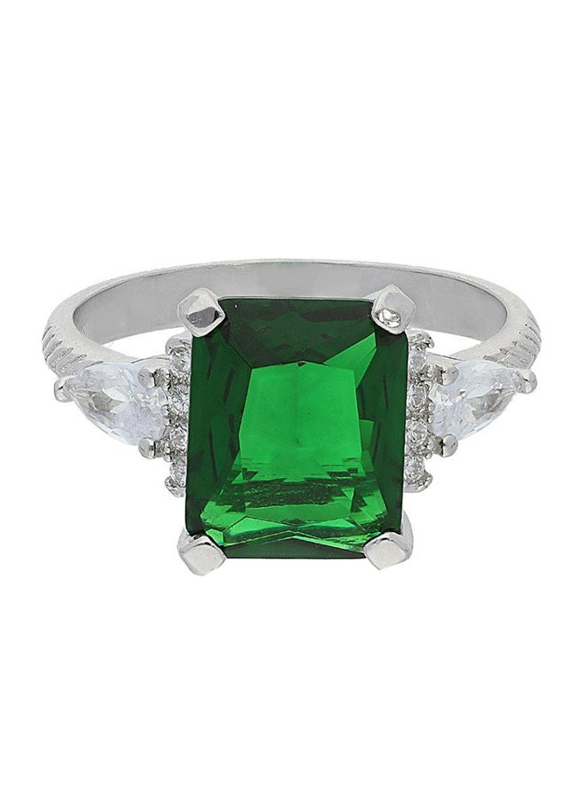 FK Jewellers - Classic Italian Silver Solitaire Ring - Image 1