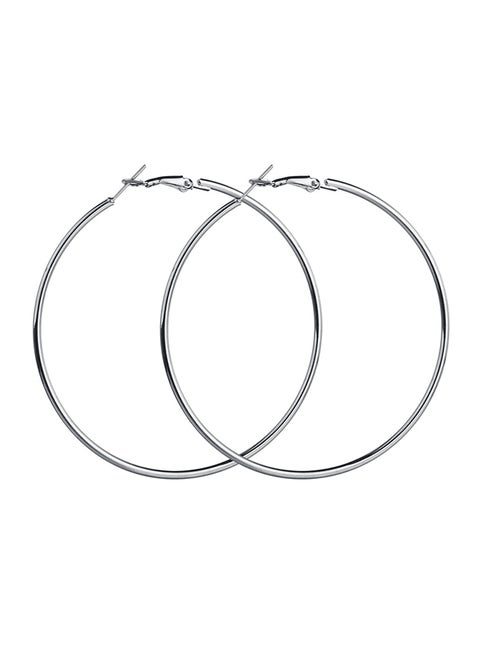 Personality Simple Circle Design Hoops Earrings