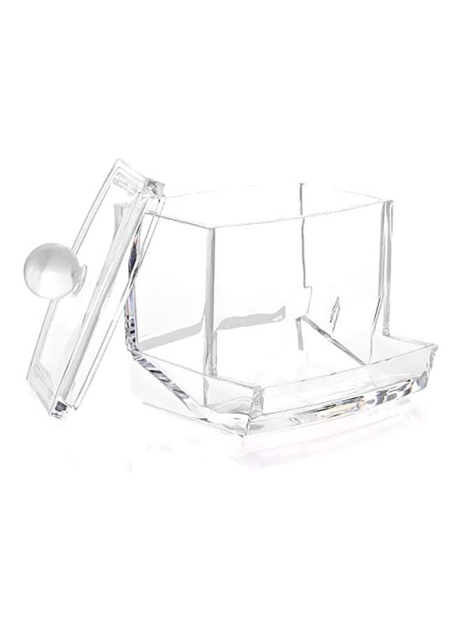 Cotton Swabs Stick Storage Box Clear - Image 3