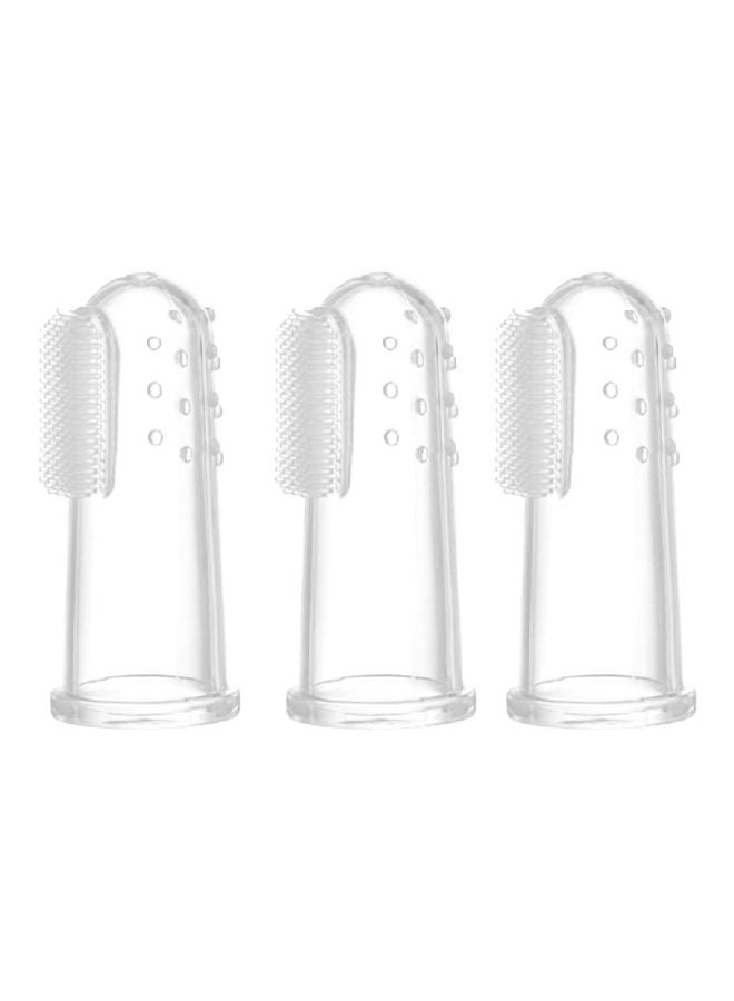 Pack Of 3 Silicone Finger Toothbrush - Image 1