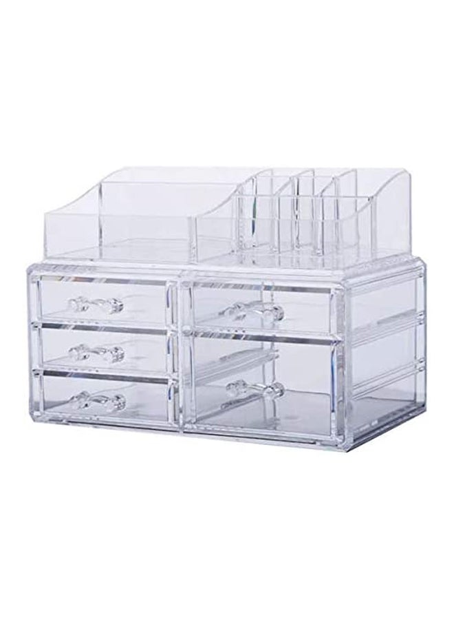 YupFun Acrylic Cosmetic Organizer Box Clear - Image 4