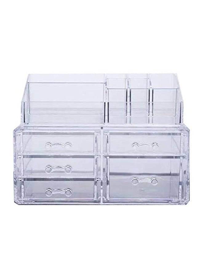 YupFun Acrylic Cosmetic Organizer Box Clear - Image 1