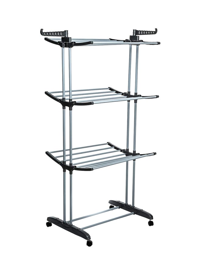 3-Layer Clothes Dryer Grey/Black - Image 1