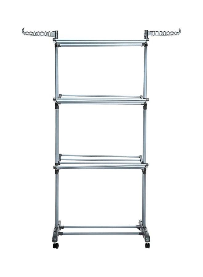 3-Layer Clothes Dryer Grey/Black - Image 2