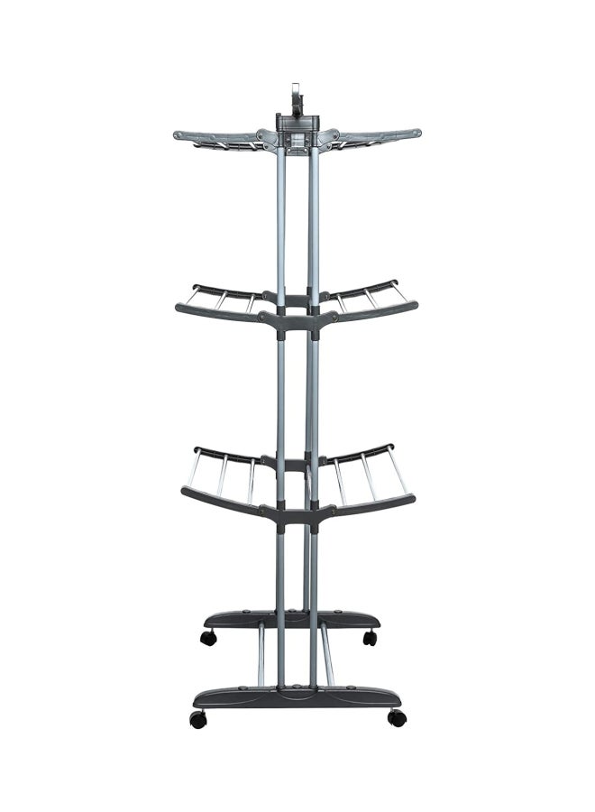 3-Layer Clothes Dryer Grey/Black - Image 3