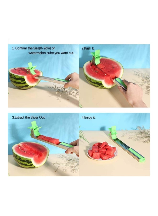 Watermelon Windmill Slicer Green/Silver - Image 3