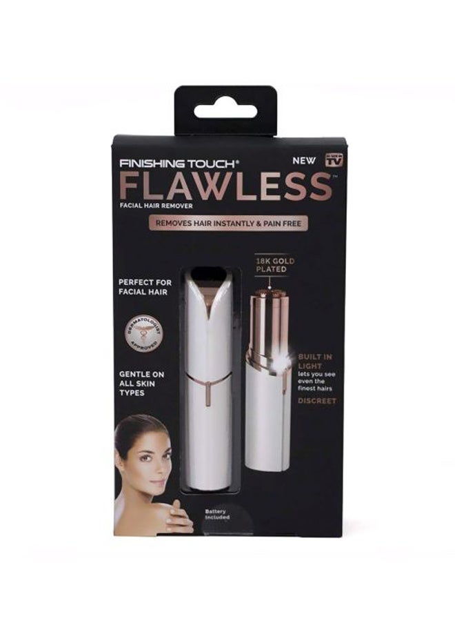 Flawless - Finishing Touch Painless Hair Remover White/Gold - Image 1