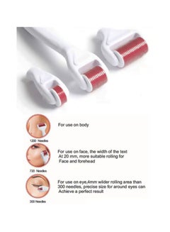 Derma Roller 4-In-1 Derma Roller Set White/Red  - Image 2