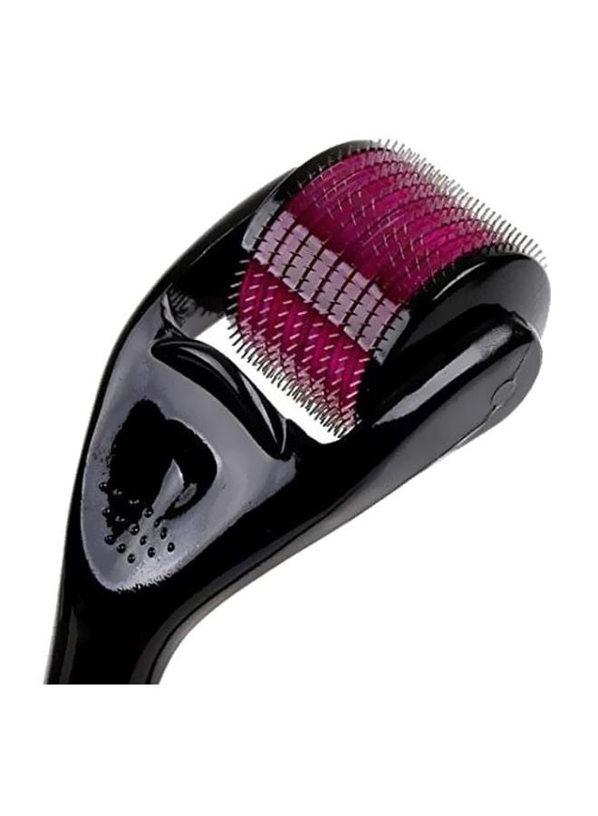 اسطوانة تدليك للبشرة بإبرة مايكرو أسود/وردي - Image 3