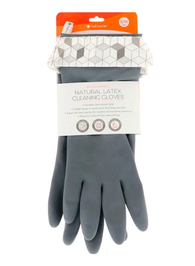 Full Circle Pair Of Splash Petrol Cleaning Gloves Grey - Image 1