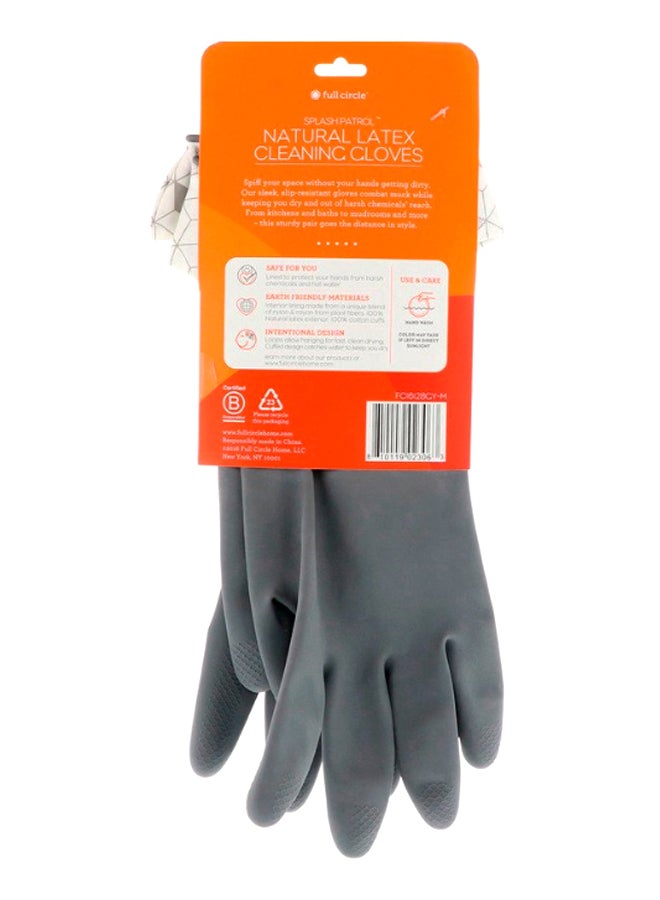 Full Circle Pair Of Splash Petrol Cleaning Gloves Grey - Image 2
