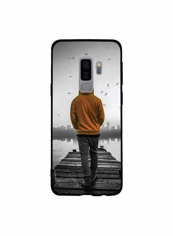 غطاء حماية لموبايل سامسونج جالاكسي S9 بلس رمادي/أسود/أصفر