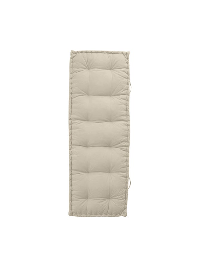 REGAL IN HOUSE Velvet Quilted Floor Cushion combination Light Grey 72x24x4cm  - Image 1